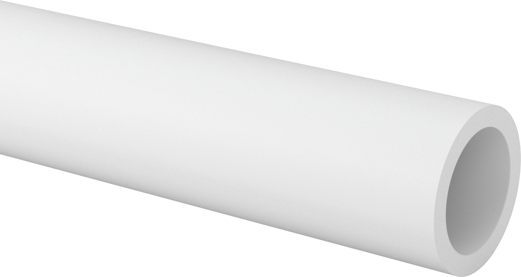 Aşınmaya Dayanıklı, İşlenmesi Kolay Asetal Boru, 2" OD x 1-1/2" ID