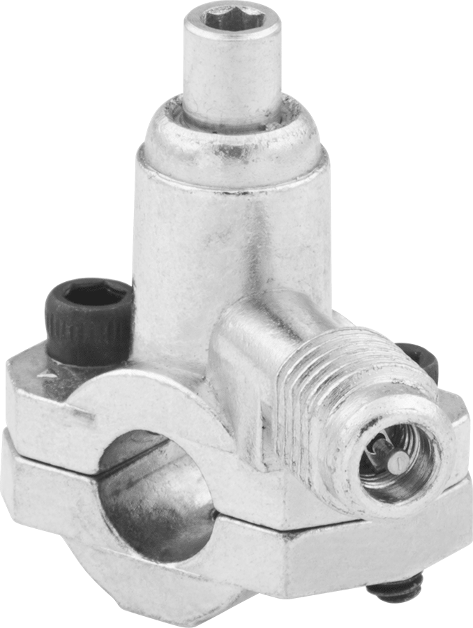 Kelepçeli Klima Servis Vanası, 1/4", 5/16“ ve 3/8” Boru Dış Çapı, 1-1/2" Uzunluk