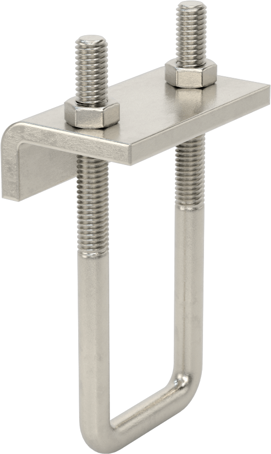 Kiriş Kelepçesi, 1-5/8“ ila 3-1/4” yüksek dikme kanalı için, 304 Paslanmaz Çelik