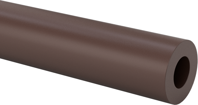 Kaygan Delrin® Asetal AF Reçine Tüpü, 1/16" Duvar Kalınlığı, 1/4" OD, 1/8" ID
