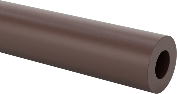 Kaygan Delrin® Asetal AF Reçine Tüpü, 1/8" Duvar Kalınlığı, 1/2" OD, 1/4" ID