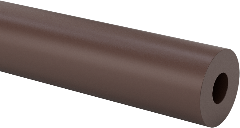 Kaygan Delrin® Asetal AF Reçine Tüpü, 3/16" Duvar Kalınlığı, 5/8" OD, 1/4" ID
