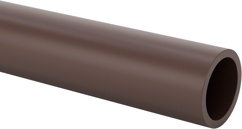 Kaygan Delrin® Asetal AF Reçine Tüpü, 1/16" Duvar Kalınlığı, 5/8" OD, 1/2" ID