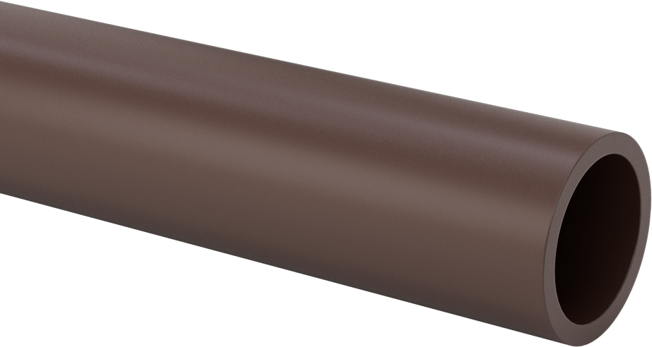 Kaygan Delrin® Asetal AF Reçine Tüpü, 1/8" Duvar Kalınlığı, 1-1/4" OD, 1" ID