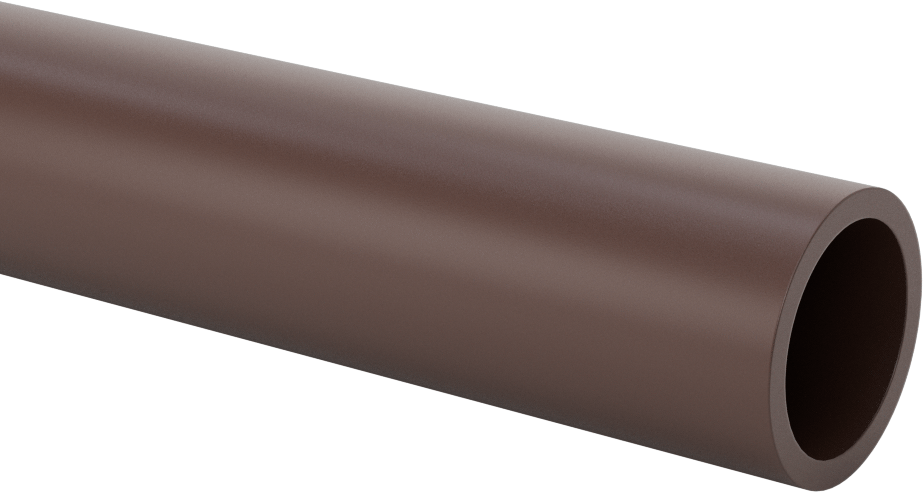 Kaygan Delrin® Asetal AF Reçine Tüpü, 1/8" Duvar Kalınlığı, 1-1/4" OD, 1" ID