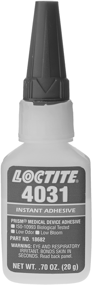 Anında Yapışan Yapıştırıcı, Optik Olarak Şeffaf, Loctite® 4031, 0,7 FL. oz. Şişe