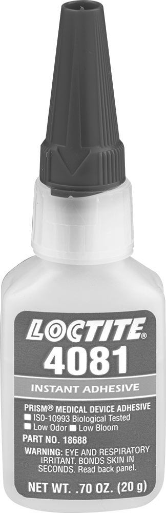Anında Yapışan Yapıştırıcı, Düşük Kokulu Emici, Loctite® 4081, 0,7 FL. oz Şişe
