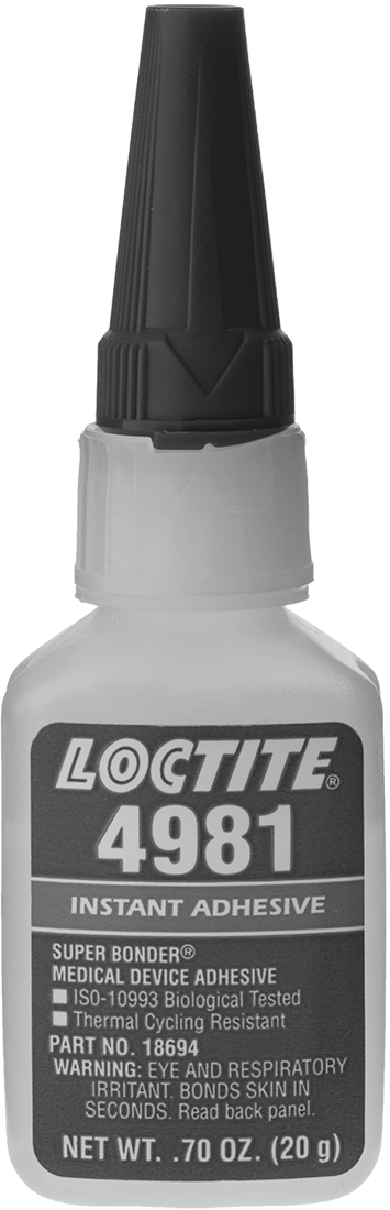 Anında Yapışan Yapıştırıcı, Neme Dayanıklı, Loctite® 4981, 0,7 FL. oz Şişe
