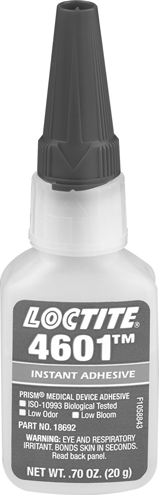 Anında Yapışan Yapıştırıcı, Optik Olarak Şeffaf, Loctite® 4601, 0,7 FL. oz. Şişe