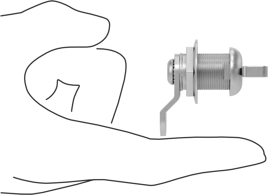 Kanatlı Tutamaklı Kam Mandalı, Nikel Kaplı Çinko, 9/16" Maksimum Kalınlık için