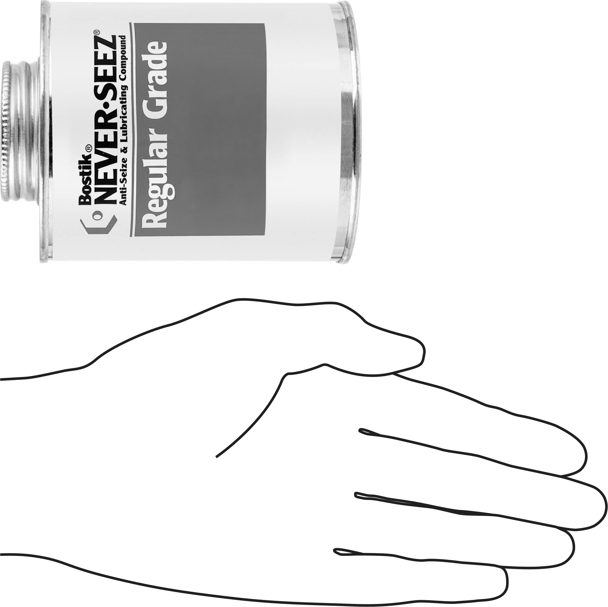 Bostik Never-Seez Sıkışma Önleyici Yağlayıcı, Normal Sınıf, 8 FL. oz. Aplikatör Kapaklı Teneke Kutu