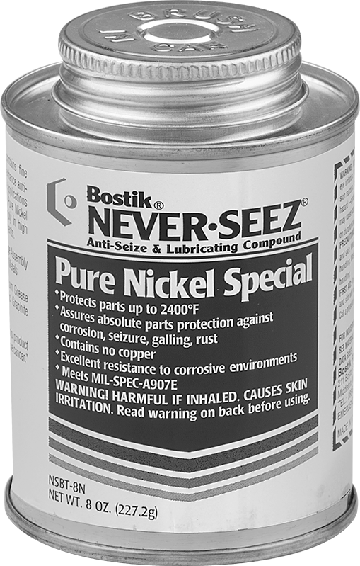 Bostik Never-Seez Sıkışma Önleyici Yağlayıcı, Saf Nikel, Bakır İçermez, 8 FL. oz. Aplikatör Kapaklı Kutu