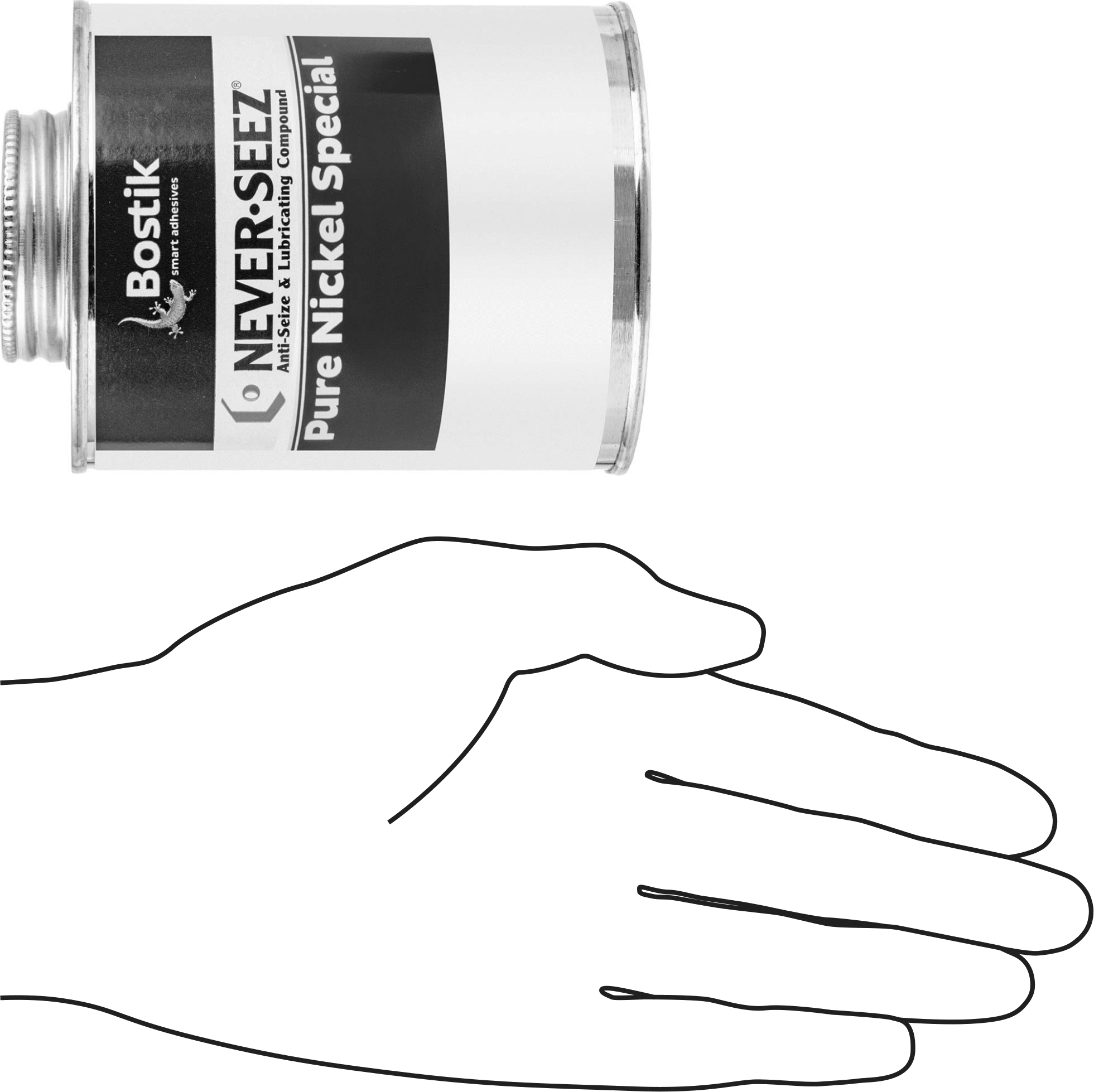 Bostik Never-Seez Sıkışma Önleyici Yağlayıcı, Saf Nikel, Bakır İçermez, 1 lbs. Aplikatör Kapaklı Kutu