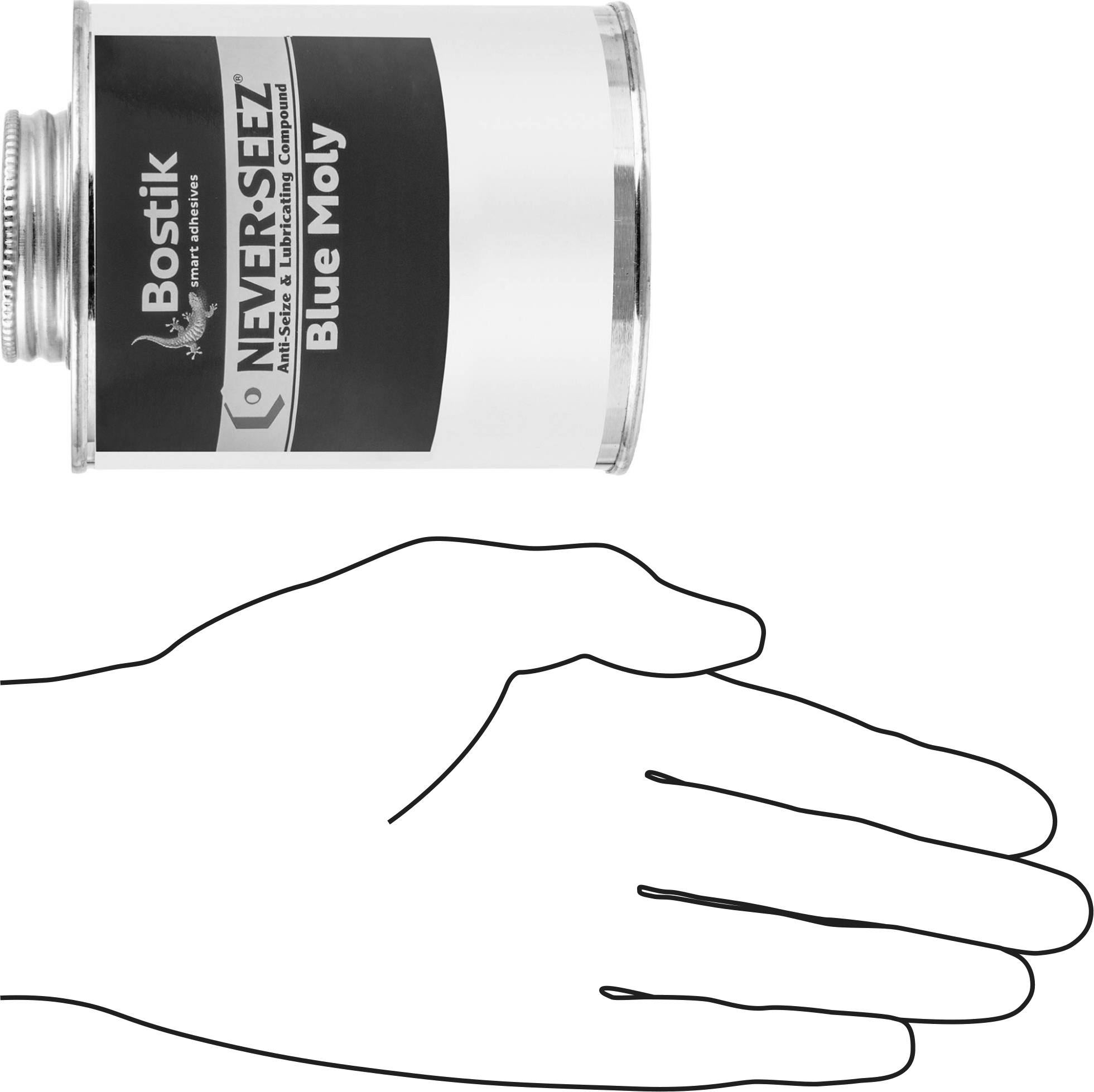 Bostik Never-Seez Sıkışma Önleyici Yağlayıcı, Mavi Molibden, Yüksek Basınç, 1 lbs. Aplikatör Kapaklı Kutu