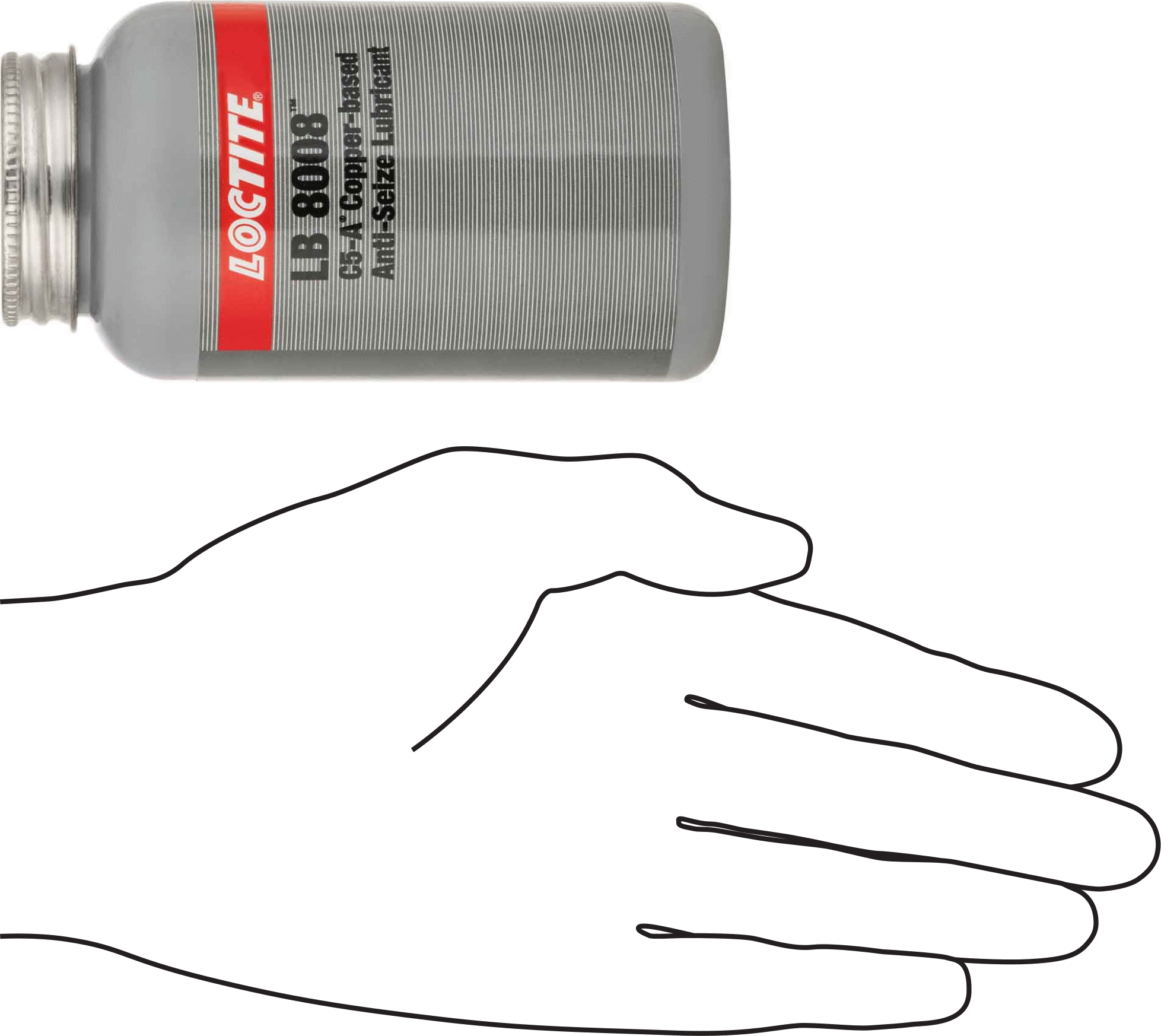 Loctite® Yağlayıcı, lb8008, İletken, 8 FL.oz Aplikatör Kapaklı Kutu