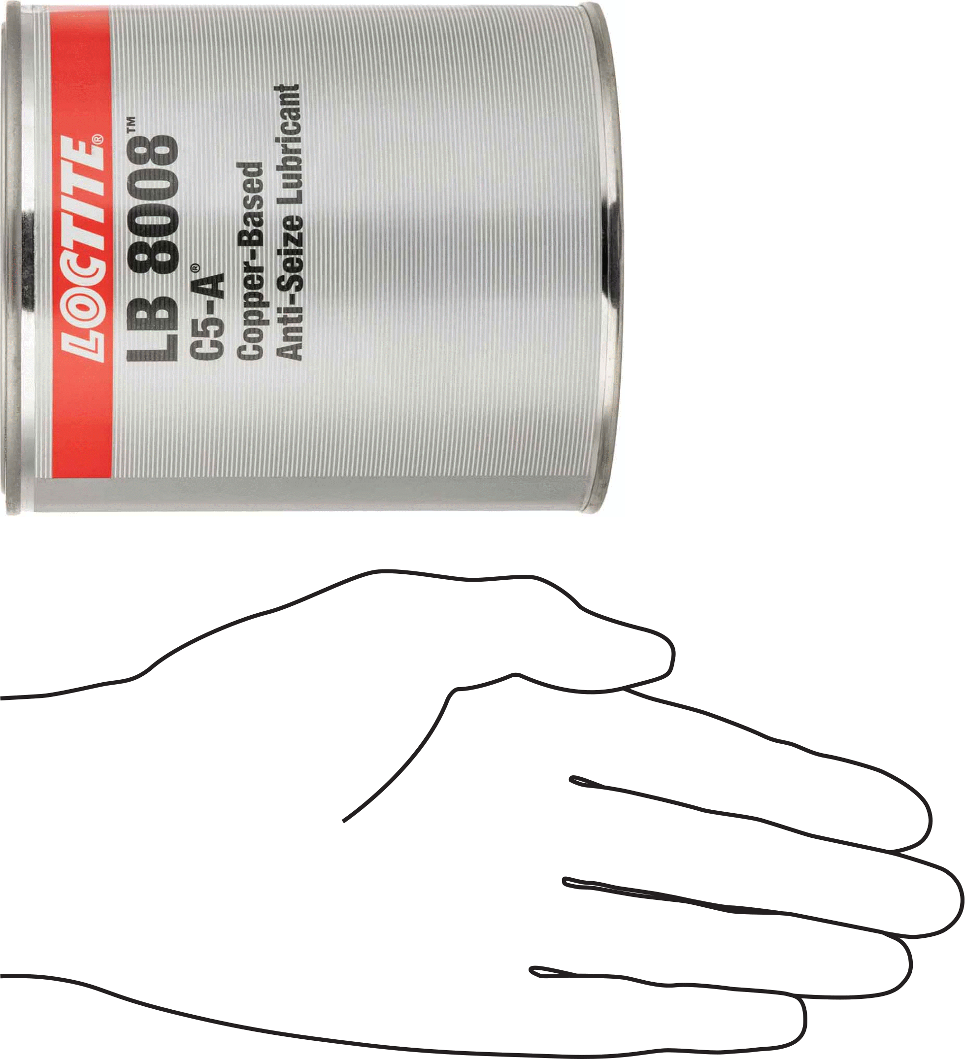 Loctite® Yağlayıcı, lb8008, İletken, 2,5 lbs. Teneke Kutu