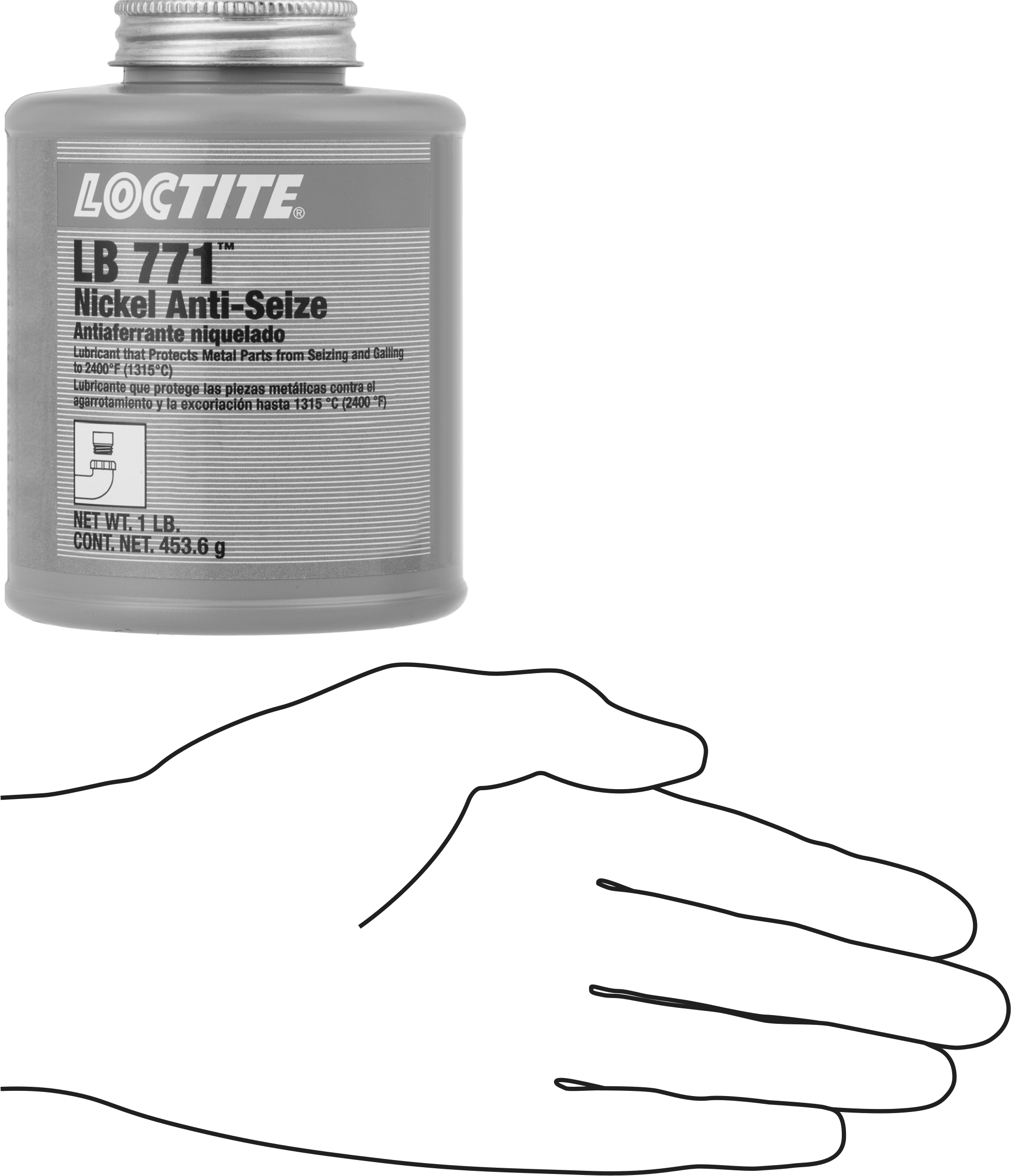 Loctite® Yağlayıcı, lb771, Bakır İçermez, 1 lbs. Aplikatör Kapaklı Kutu