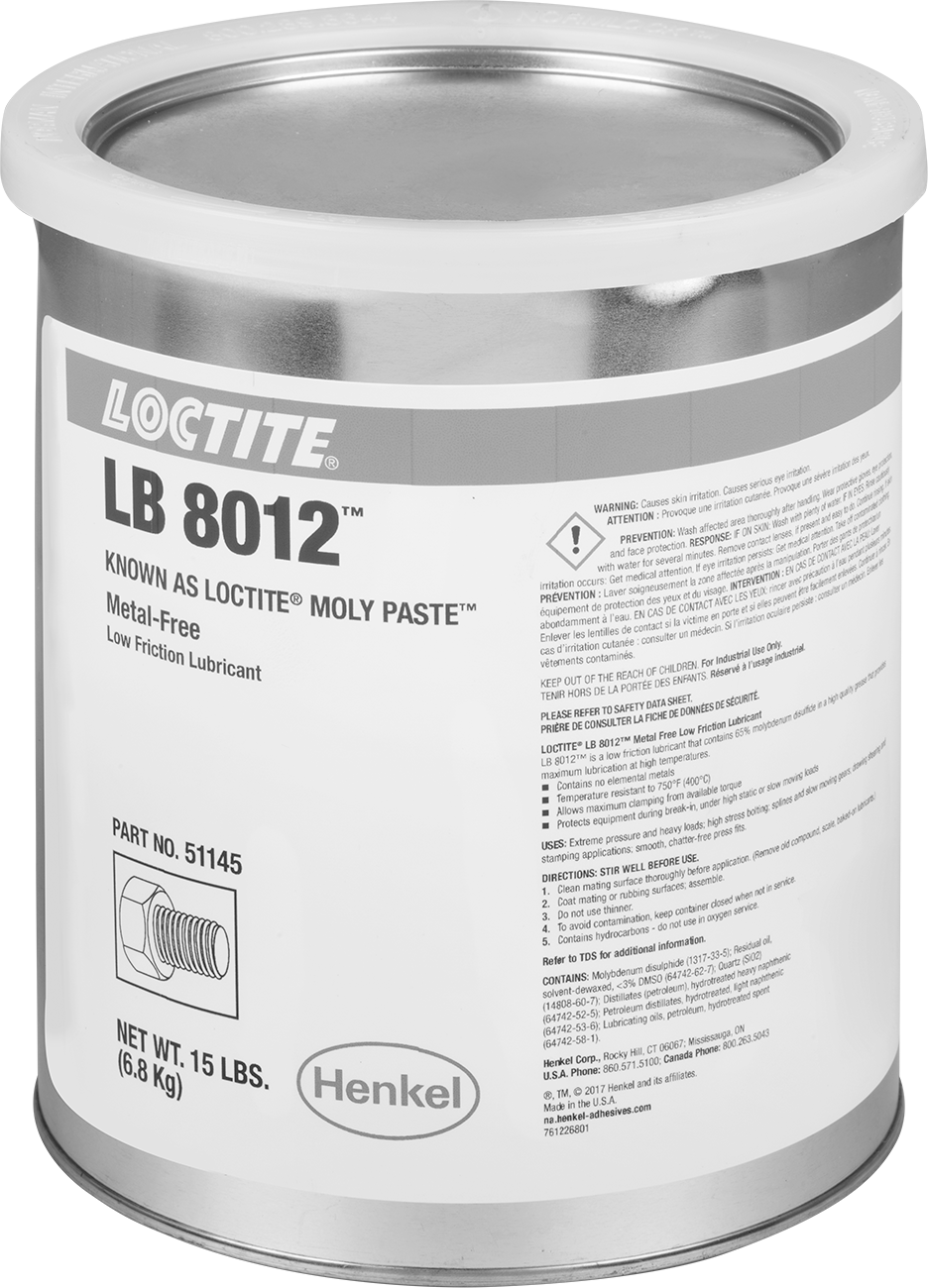 Loctite® Yağlayıcı, lb8012, Metal İçermez, 15 lb Kap
