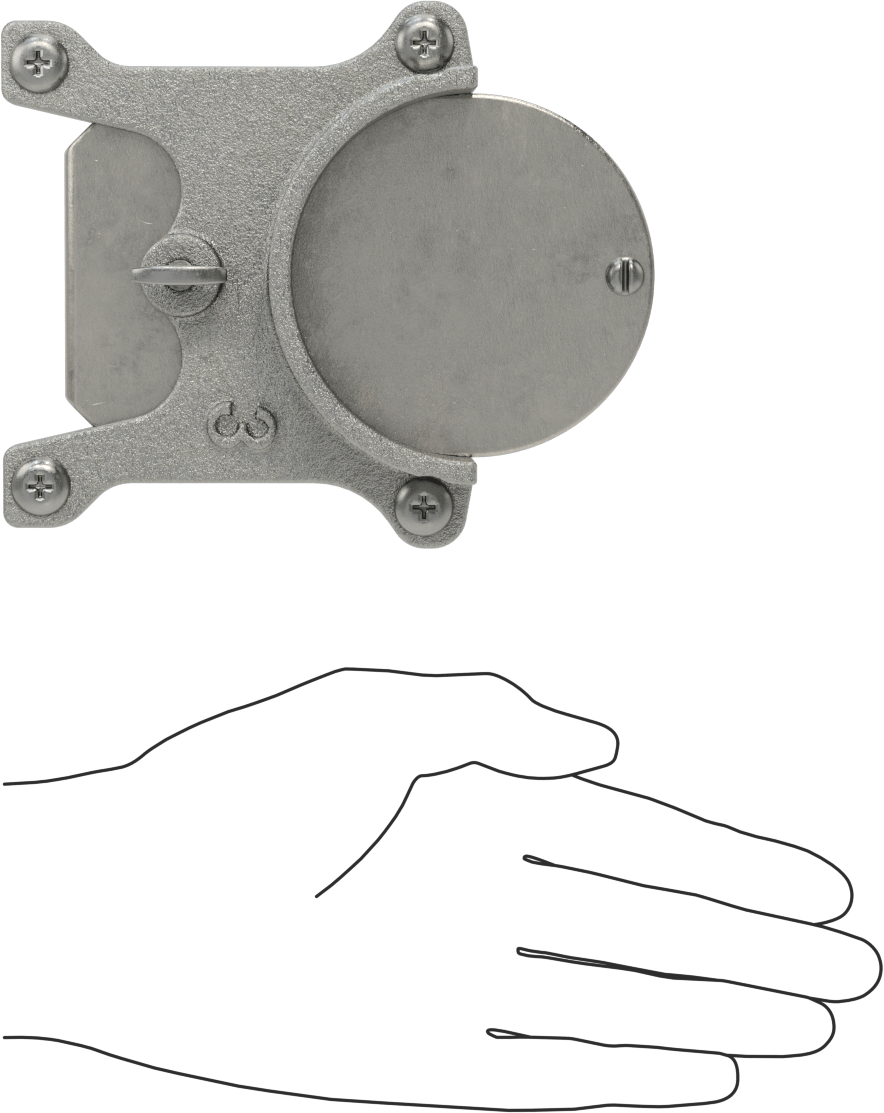 304 Paslanmaz Çelik Sürgülü Alüminyum Patlama Kapısı, Kolay Kurulum, Kanal Boyutu 3, 4-1/2“ x 6” x 2-1/4" Toplam