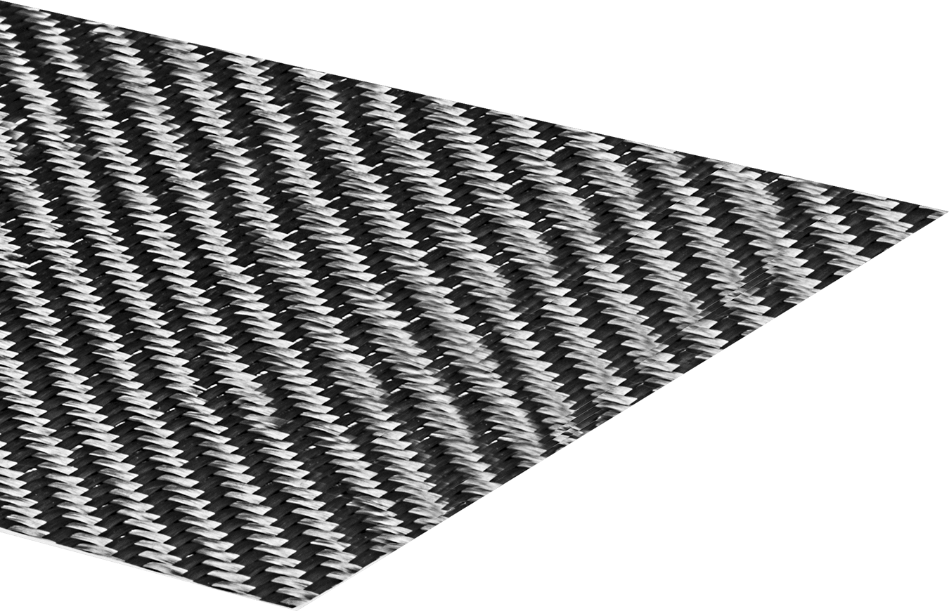 Karbon Fiber, Twill Dokumalı, 50“ Genişlik x 36” Uzunluk x 0,012" Kalınlık
