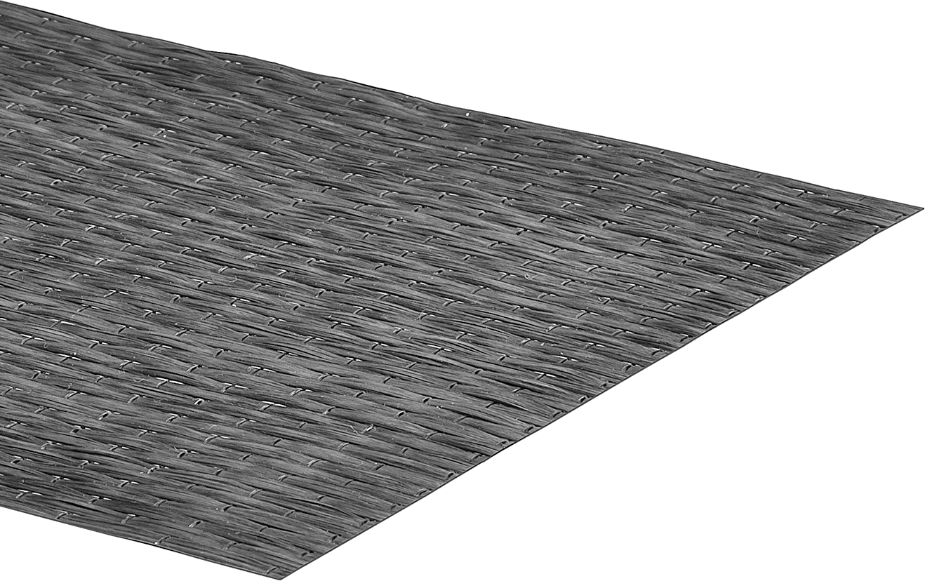 Karbon Fiber, Tek yönlü örgü ile, 50“ Genişlik x 36” Uzunluk x 0,014" Kalınlık
