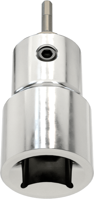 Kurcalamaya Dayanıklı Altıgen Uçlu Soket, 3/8" Kare Tahrik, 2 mm Boyut, 1-3/4" Toplam Uzunluk