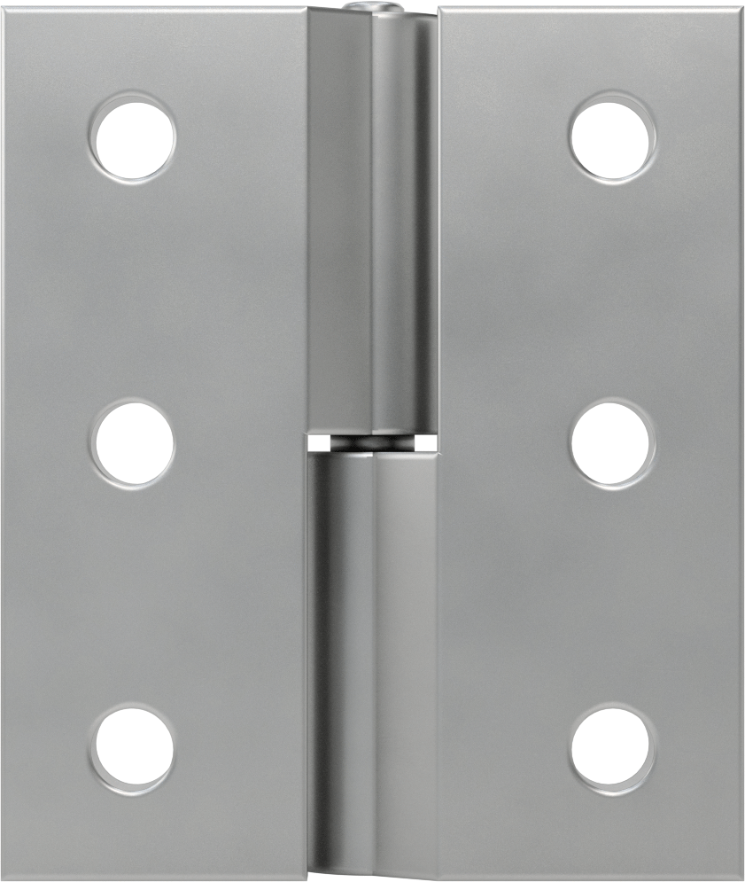 Ayarlanabilir Ağır Hizmet Menteşesi, Delikli Paslanmaz Çelik, 5“ x 2-1/8” Kapı Kanadı, Sağ Taraf Kapı Montajı