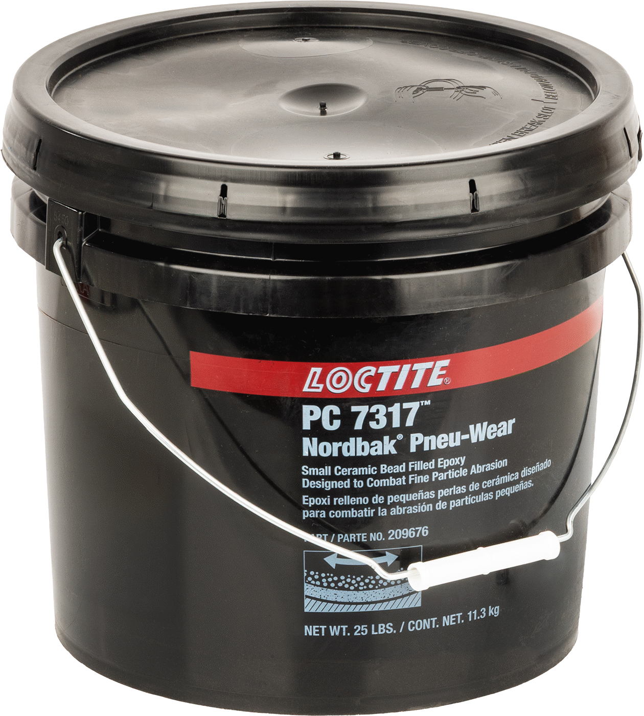 Metal için Yüzey Dolgu Maddesi, Aşınmaya Dayanıklı, Loctite® PC7317, 25 lbs.