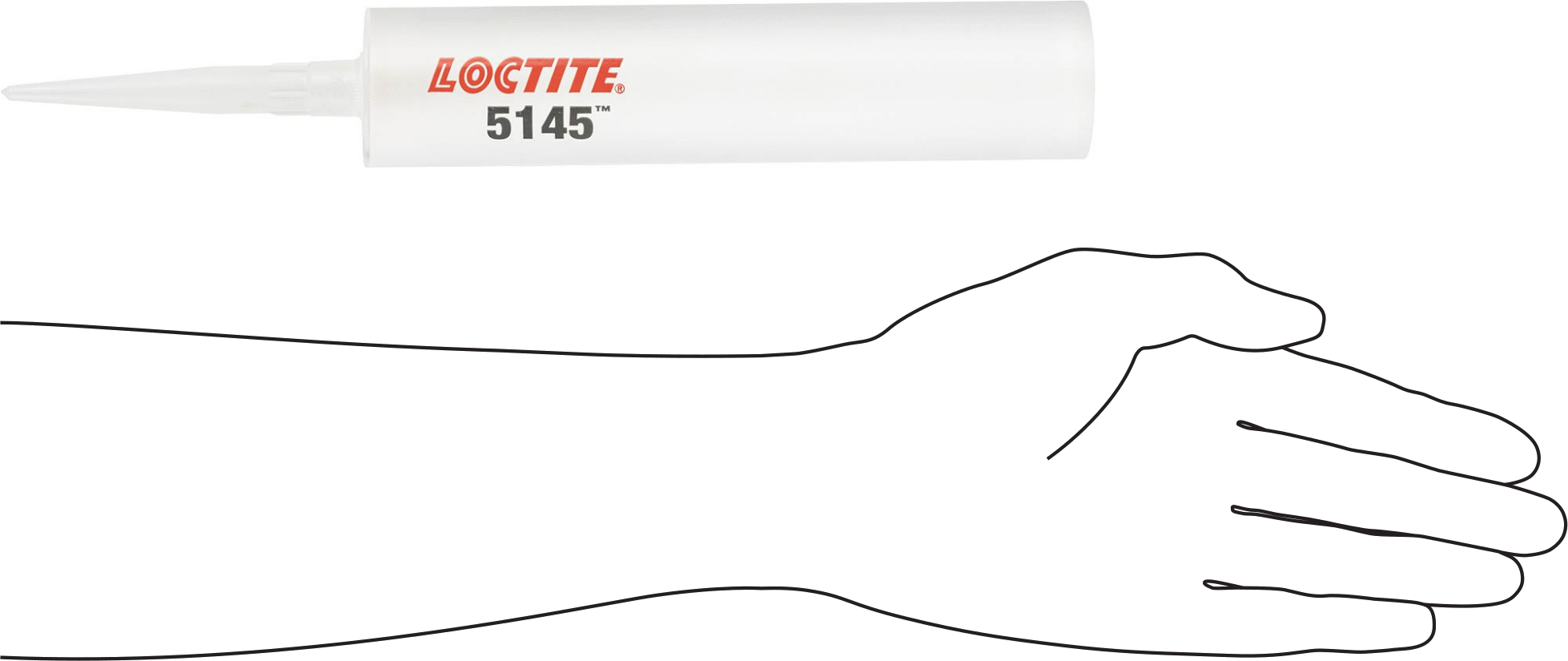 Kullanıma Hazır Silikon Kauçuk Dolgu Bileşiği, Loctite® 5145, 10,1 FL. oz. Kartuş
