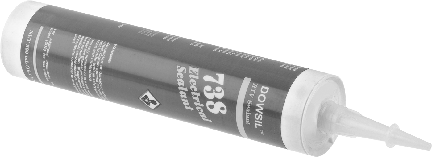Kullanıma Hazır Silikon Kauçuk Dolgu Bileşiği, Dow Corning 738, 10,1 FL. oz. Kartuş