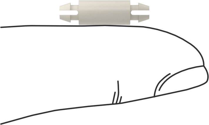 Naylon 6/6 Çift Kilitli Geçmeli Ayırıcılar, 3/8" Uzunluk