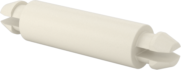 Naylon 6/6 Çift Kilitli Geçmeli Ayırıcılar, UL 94 V-0, 9/16" Uzunluk, 1/8" Delik Çapı için
