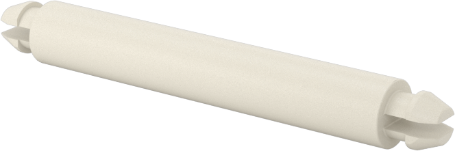 Naylon 6/6 Çift Kilitli Geçmeli Ayırıcılar, UL 94 V-0, 1-1/8" Uzunluk, 1/8" Delik Çapı için