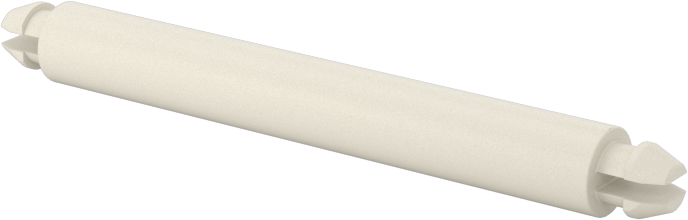 Naylon 6/6 Çift Kilitli Geçmeli Ayırıcılar, UL 94 V-0, 1-3/8" Uzunluk, 1/8" Delik Çapı için