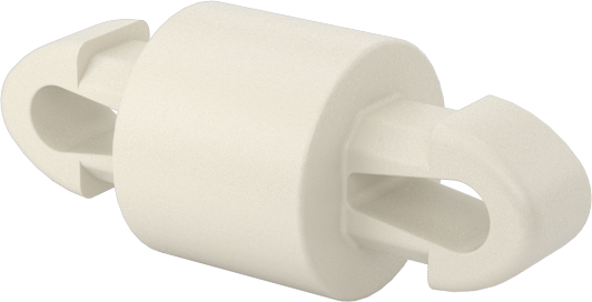 Naylon 6/6 Çift Kilitli Geçmeli Ayırıcılar, UL 94 V-0, 4 mm Uzunluk, 2,5 mm Delik Çapı için