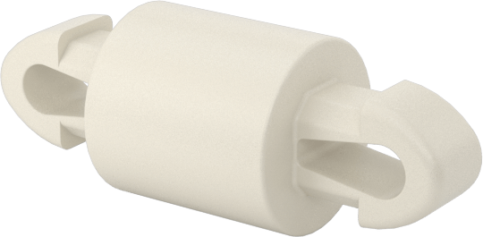 Naylon 6/6 Çift Kilitli Geçmeli Ayırıcılar, UL 94 V-0, 5 mm Uzunluk, 2,5 mm Delik Çapı için