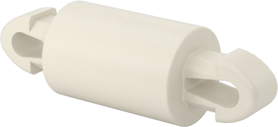 Naylon 6/6 Çift Kilitli Geçmeli Ayırıcılar, UL 94 V-0, 7 mm Uzunluk, 2,5 mm Delik Çapı için