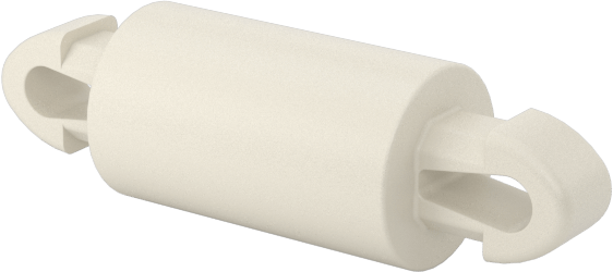 Naylon 6/6 Çift Kilitli Geçmeli Ayırıcılar, UL 94 V-0, 8 mm Uzunluk, 2,5 mm Delik Çapı için