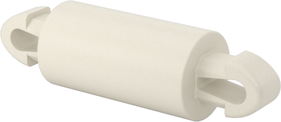 Naylon 6/6 Çift Kilitli Geçmeli Ayırıcılar, UL 94 V-0, 9 mm Uzunluk, 2,5 mm Delik Çapı için