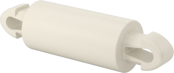 Naylon 6/6 Çift Kilitli Geçmeli Ayırıcılar, UL 94 V-0, 10 mm Uzunluk, 2,5 mm Delik Çapı için
