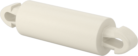 Naylon 6/6 Çift Kilitli Geçmeli Ayırıcılar, UL 94 V-0, 12 mm Uzunluk, 2,5 mm Delik Çapı için