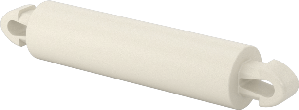 Naylon 6/6 Çift Kilitli Geçmeli Ayırıcılar, UL 94 V-0, 18 mm Uzunluk, 2,5 mm Delik Çapı için