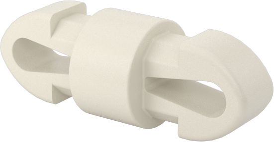Naylon 6/6 Çift Kilitli Geçmeli Ayırıcılar, UL 94 V-0, 3 mm Uzunluk, 3,5 mm Delik Çapı için