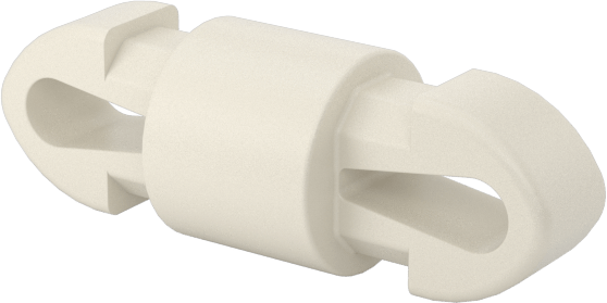 Naylon 6/6 Çift Kilitli Geçmeli Ayırıcılar, UL 94 V-0, 4 mm Uzunluk, 3,5 mm Delik Çapı için