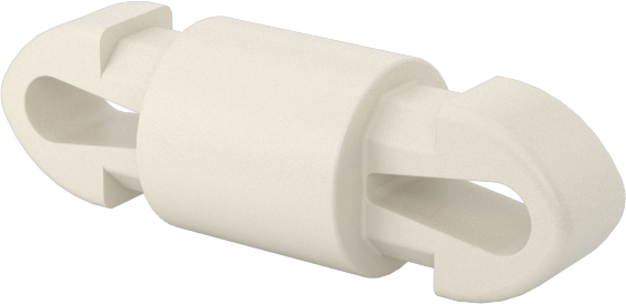 Naylon 6/6 Çift Kilitli Geçmeli Ayırıcılar, UL 94 V-0, 5 mm Uzunluk, 3,5 mm Delik Çapı için
