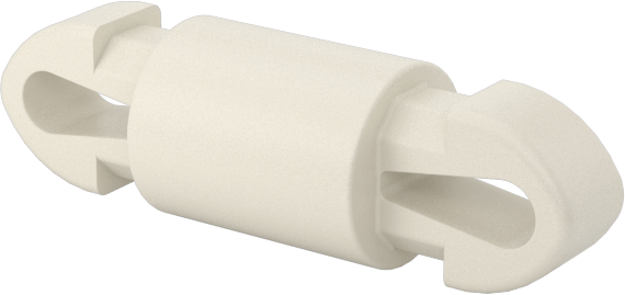 Naylon 6/6 Çift Kilitli Geçmeli Ayırıcılar, UL 94 V-0, 6 mm Uzunluk, 3,5 mm Delik Çapı için