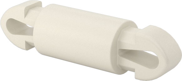 Naylon 6/6 Çift Kilitli Geçmeli Ayırıcılar, UL 94 V-0, 8 mm Uzunluk, 3,5 mm Delik Çapı için