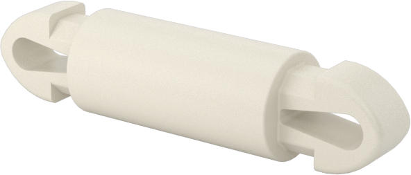 Naylon 6/6 Çift Kilitli Geçmeli Ayırıcılar, UL 94 V-0, 10 mm Uzunluk, 3,5 mm Delik Çapı için