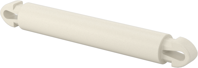 Naylon 6/6 Çift Kilitli Geçmeli Ayırıcılar, UL 94 V-0, 26,5 mm Uzunluk, 3,5 mm Delik Çapı için
