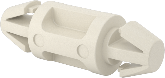 Naylon 6/6 Çift Kilitli Geçmeli Ayırıcılar, UL 94 V-2, 8 mm Uzunluk, 4 mm delik çapı için